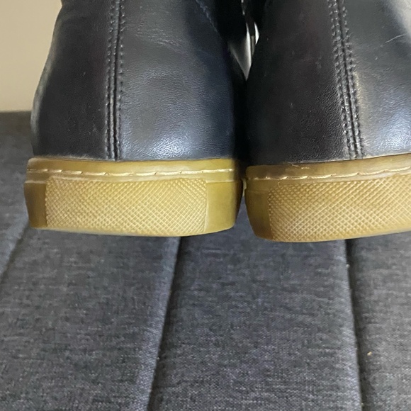 Frank & Oak Mens Soft Black Leather Ankle Lace Up Casual Boots- Sz-10 - Picture 13 of 16